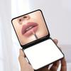 Foldable Design Pocket Mirror Lightweight Foldable Mirror Sparkling Square Mirror  Vanity Table Use