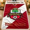 Flannel BlanketSouthampton FC Custom Name Text Personalized Soft Warm Throw Blanket Home Decor Gift