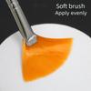 Pędzel kosmetyczny w kształcie wachlarza z kwasami owocowymi do makijażu i maseczek