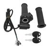 2 PCS Electric Bike Throttle Grip Kit Speed Control Grip with 4 Indicator Lights Cruising Function