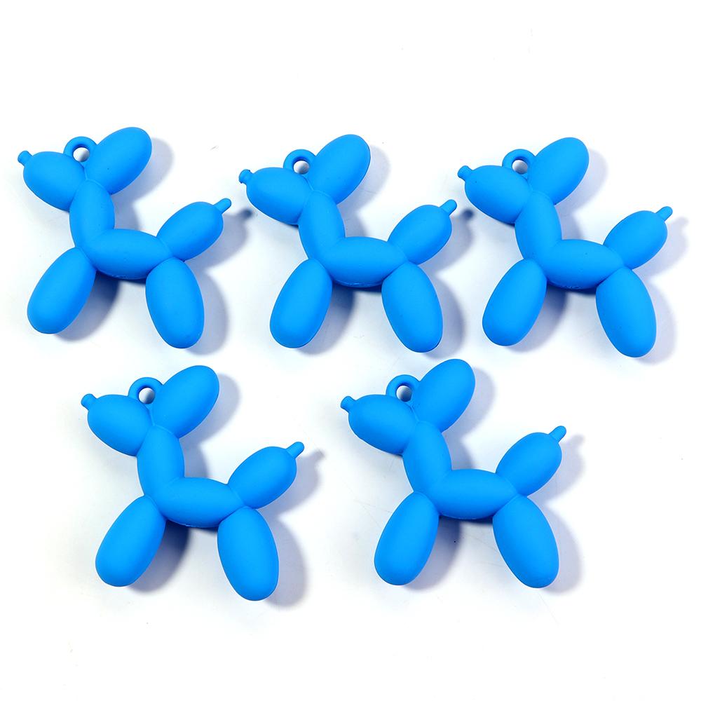5pcs/lot Colorful Cute Acrylic Cartoon Balloon Dog Pendants For Jewelry Making DIY Bracelet Necklace Keychains Accessories