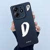 For Xiaomi Redmi Note 14 5G Cover Case Lucky Initial Letter Couple Silicone Soft Matte Phone Bumper for Redmi Note14 5G Casing