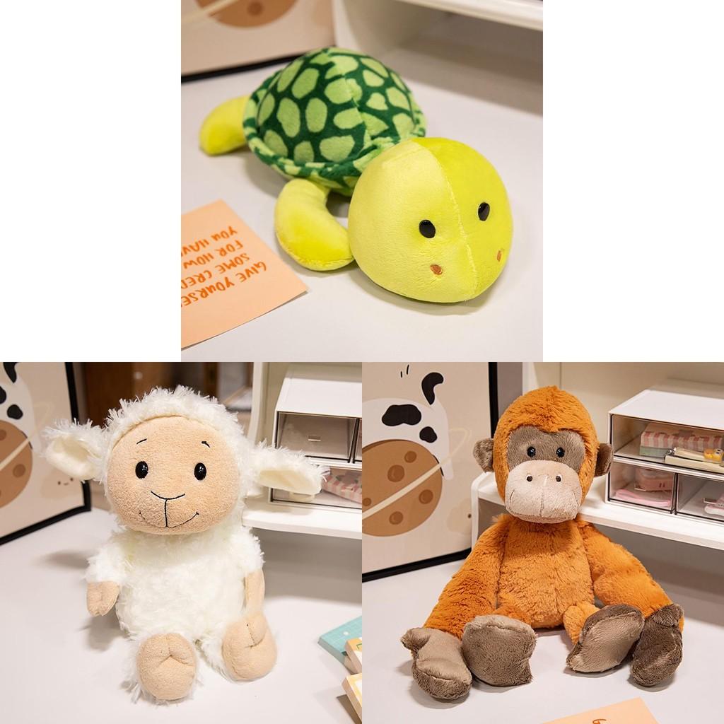 Monkey Plush Pillow Sloth Turtle Lamb Toy Comfort Doll Birthday Decoration Gift