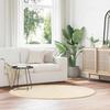 VidaXL Shaggy Rug with Long Pile Cream 160x160 Cm Polyester, Rug, Bedroom Rug, Modern Rug, Living Room Rug, Carpet 4102911