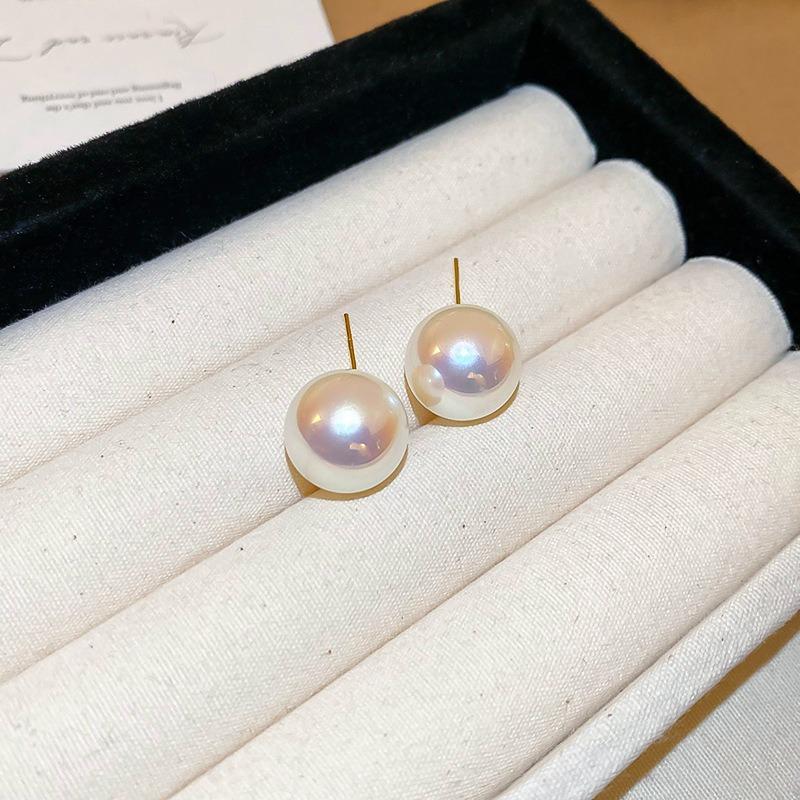 French Silver Needle Diamond Pearl Pendant Earrings Light Luxury Delicate Personality Earrings Design Sense Niche Earrings Women