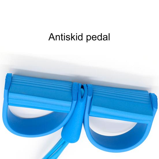 1PC Tension Rope 4 Tubes Multifunctional Sit-up Equipment Workout Pedal Puller for Home