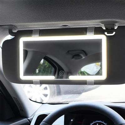Araba Led Makyaj Aynası Üç Kademeli Ayar Güneşlik Plakası İç Dikiz Aynası Kısılabilir Dokunmatik Ekran Otomatik Makyaj Aynası