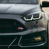 JJEM1 3D Metal ST LINE Front Grille Sticker Car Head Grill Emblem Badge Chrome Sticker for FORD FIESTA FOCUS MONDEO Auto Car Styling
