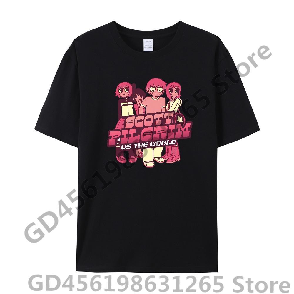 Scott Pilgrim Takes Off T Shirt UnisexWomen Harajuku Kawaii Tops Y2k Unisex Anime Tees Fashion Tops Casual Boysgirls Clothing