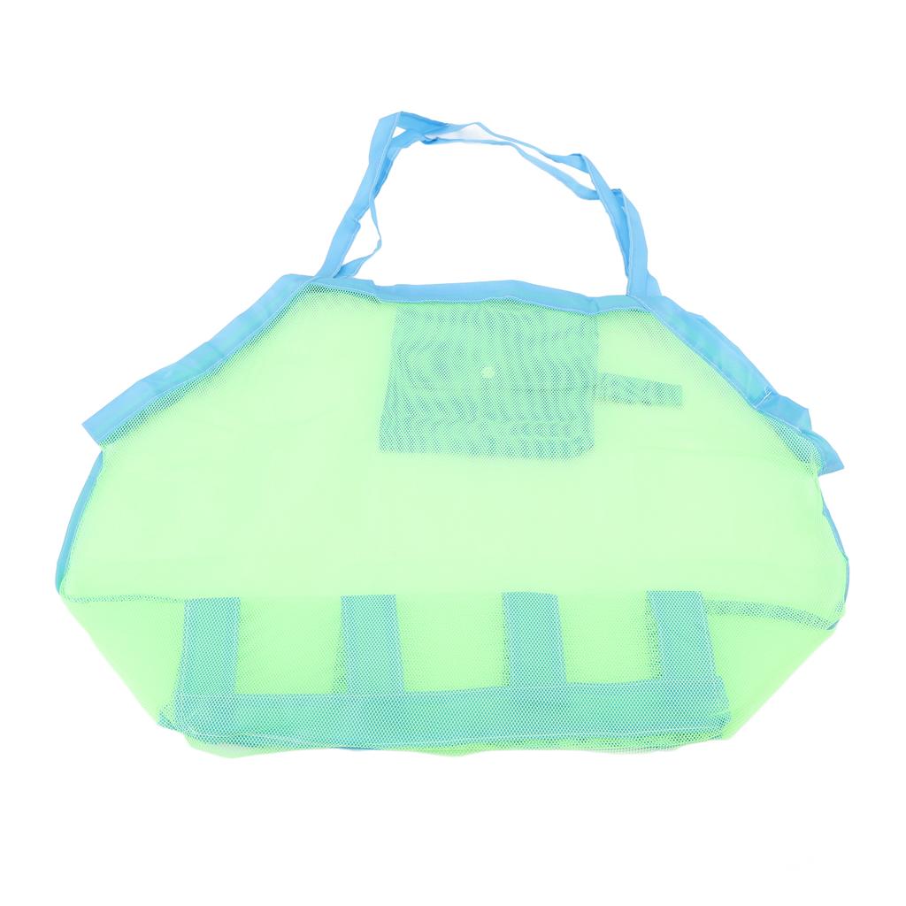 Mesh Beach Bag Multipurpose Large Capacity Foldable Beach Toy Bag for Beach Pool Outdoor Travel Gym