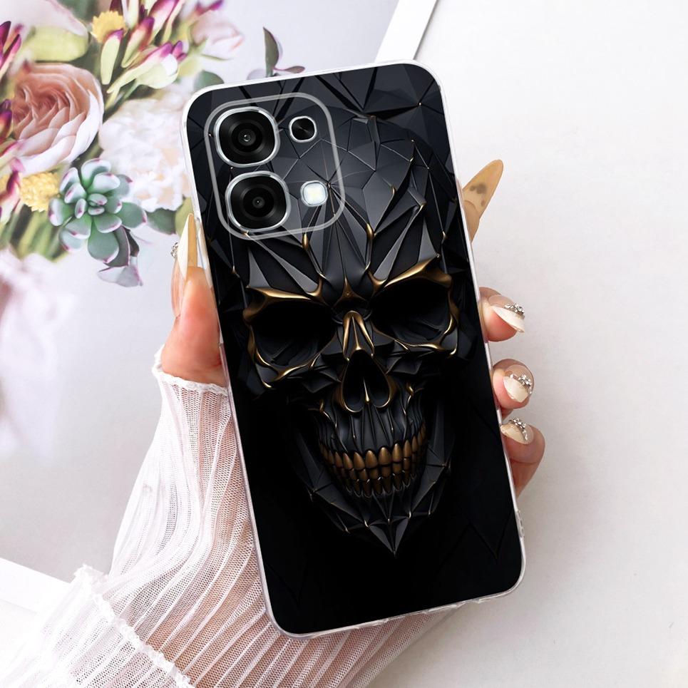 For Oppo A6 Pro 4G 5G Phone Case On Oppo CPH2799 CPH2781 Casing Cool Dragon Lion Tiger Cartoon Back Cover Clear Soft Silicone
