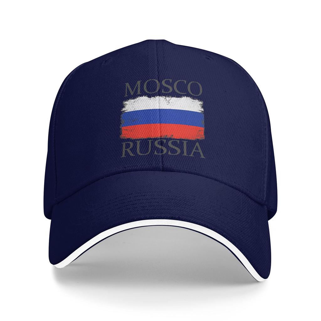 Mosco Russia Flag Russia Tourist Mosco Tourist Capital Mosco Baseball Cap Kpop Rock Adjustable Hip Hop Hats Baseball Caps