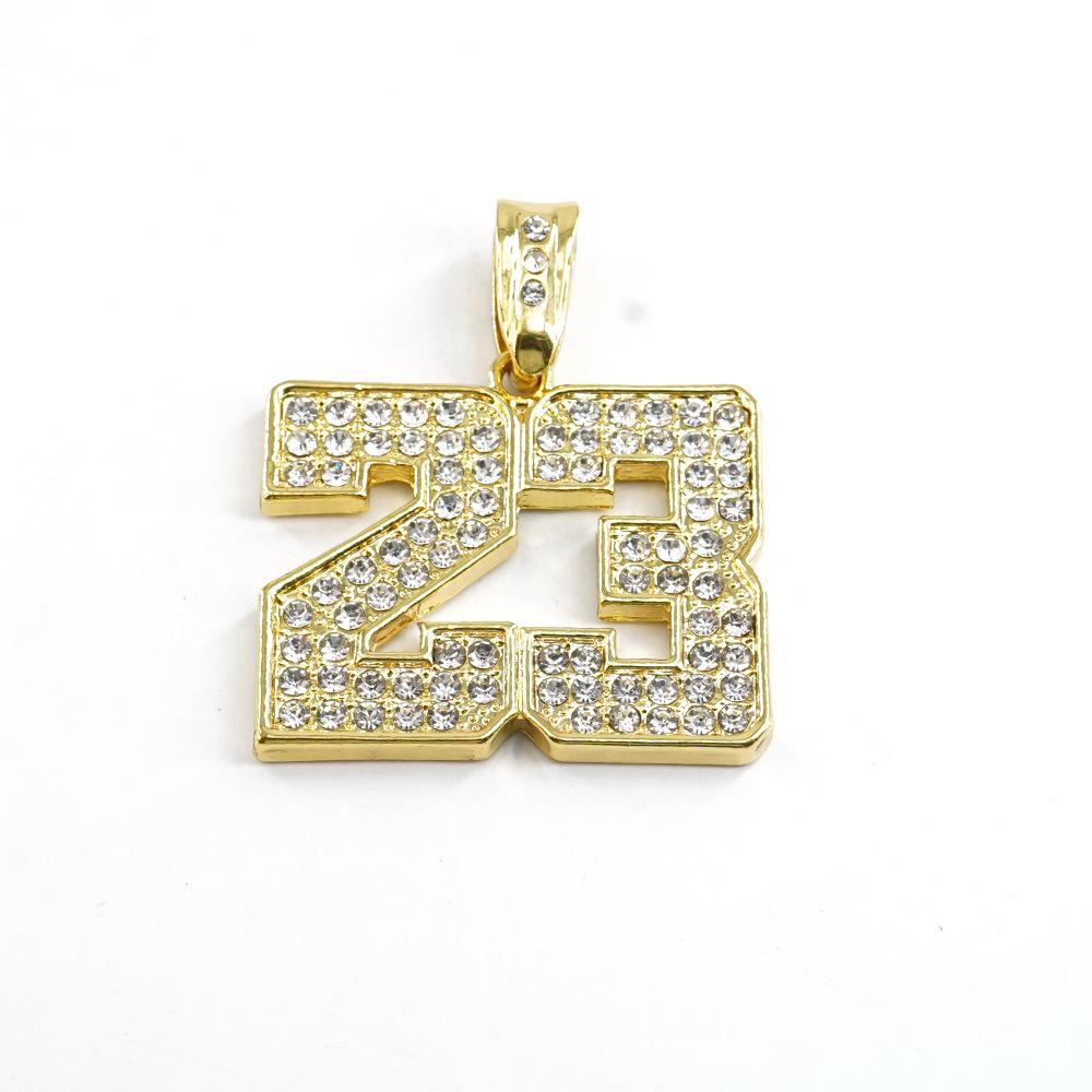 No. 23 Hip-Hop Pendant Necklace - Versatile Men's Sweater Jewelry