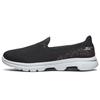 Go Walk 5 Fabric Round Toe Slip-On Low-Top Casual Shoes Women Sneaker Black 15945-BKW