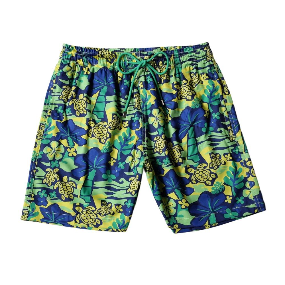 Costume da Bagno da Uomo Brand Tartaruga Shorts da Nuoto Estivi Asciugatura Rapida Pantaloncini da Spiaggia Con Tasche Laterali e Fodera in Rete Costumi da Bagno