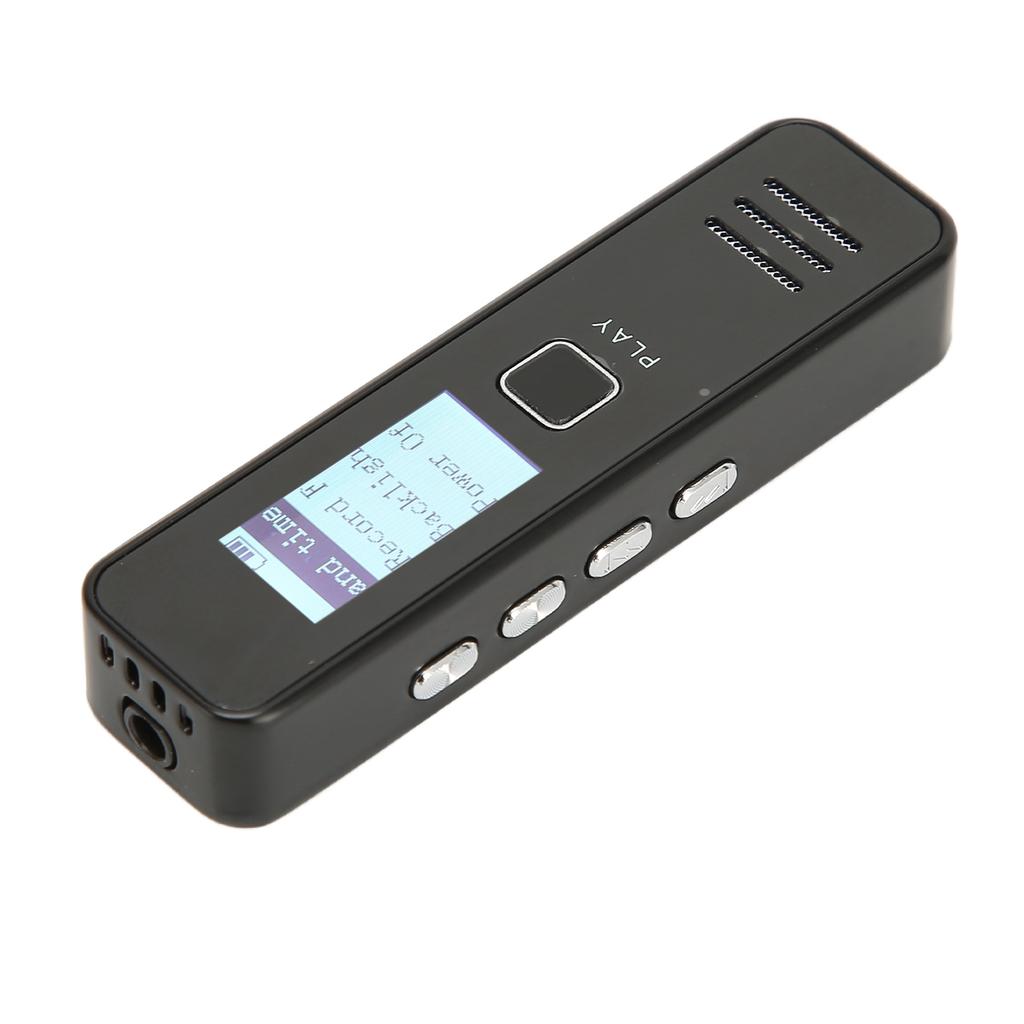 Digitaler Sprachrekorder Tragbar Mini HD Rauschunterdrückung Lange Distanz MP3-Wiedergabe Aufnahmegerät