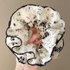 2025 New Black Floral XL Four-Layer Lace Scrunchie Hair Accessory