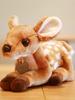 New Kawaii Deer Plushtoys In Prone Pose Soothing Elk Doll For Girls Bedtime Companion Soft Fawn Animal Friend