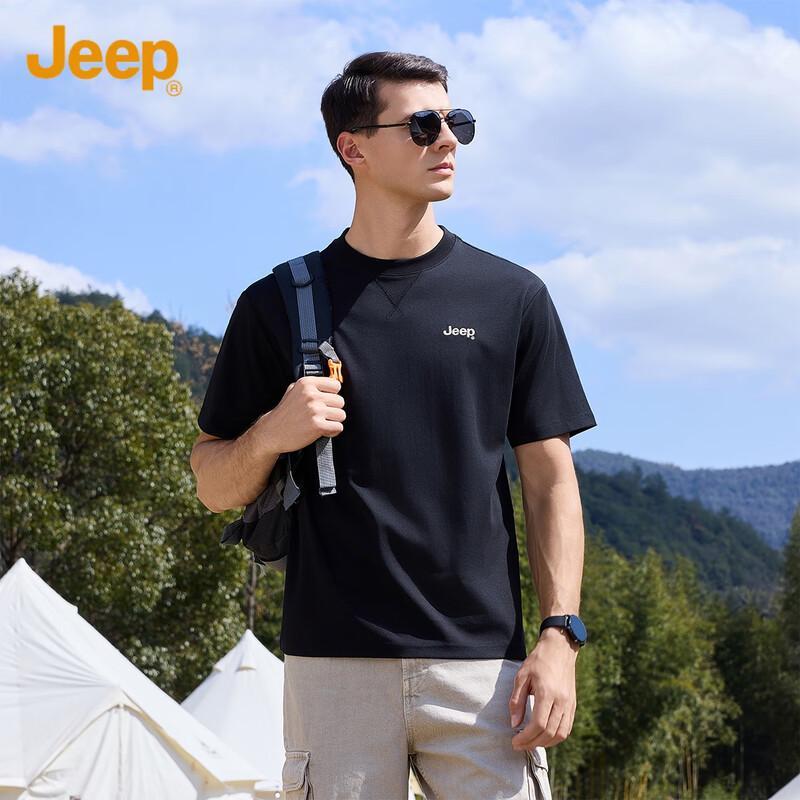 JEEP Men s Outdoor Sport Round Neck T-Shirt L