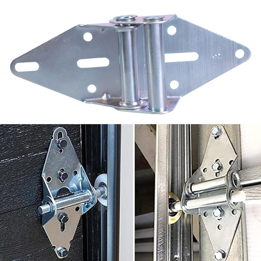 2Pcs Garage Door Replacement Hinge Heavy Duty Iron Garage Door Hardware for Residential/Light Commercial Garage Door