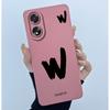 Case For Oppo A18 A38 A58 A78 4G Cover Camera Protection Cute Letter Liquid Silicone Soft Back Covers For Oppo A 38 A 18 Housing