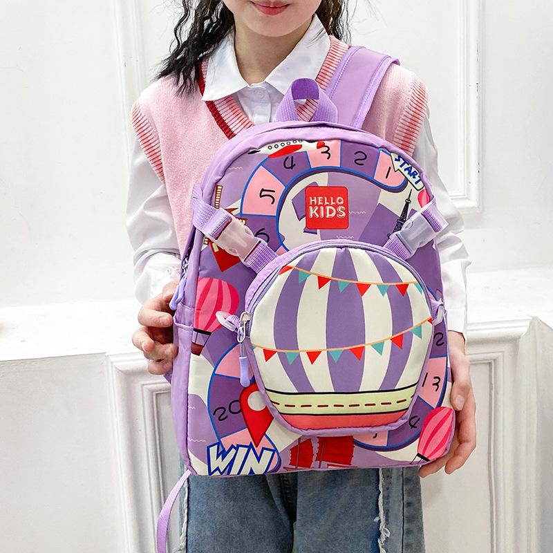 Kindergarten Primary School Students Schoolbag Cartoon Animation Boys And Girls Backpack Large Capacity Children'S Backpack Tide