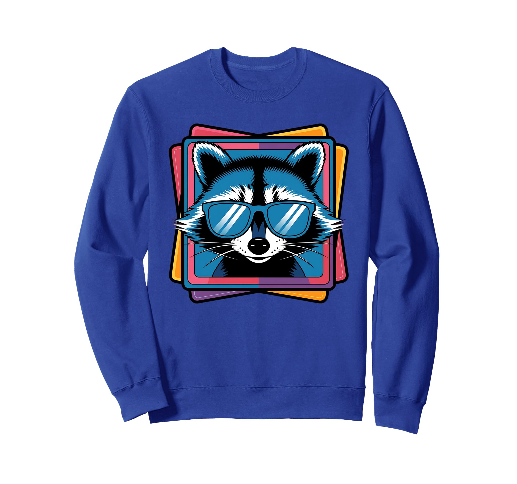

Cool raccoon and retro For trainer sunglasses. teens. синій