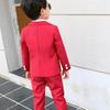 Frühling Herbst Formale Jungen Anzug Set Kinder Party Host Hochzeit Kostüm Kleine Kinder Blazer Hosen Kleidung Sets