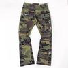 New Style Splatter Patchwork Cargo Pants American Style High Street Micro Flare Casual Trousers
