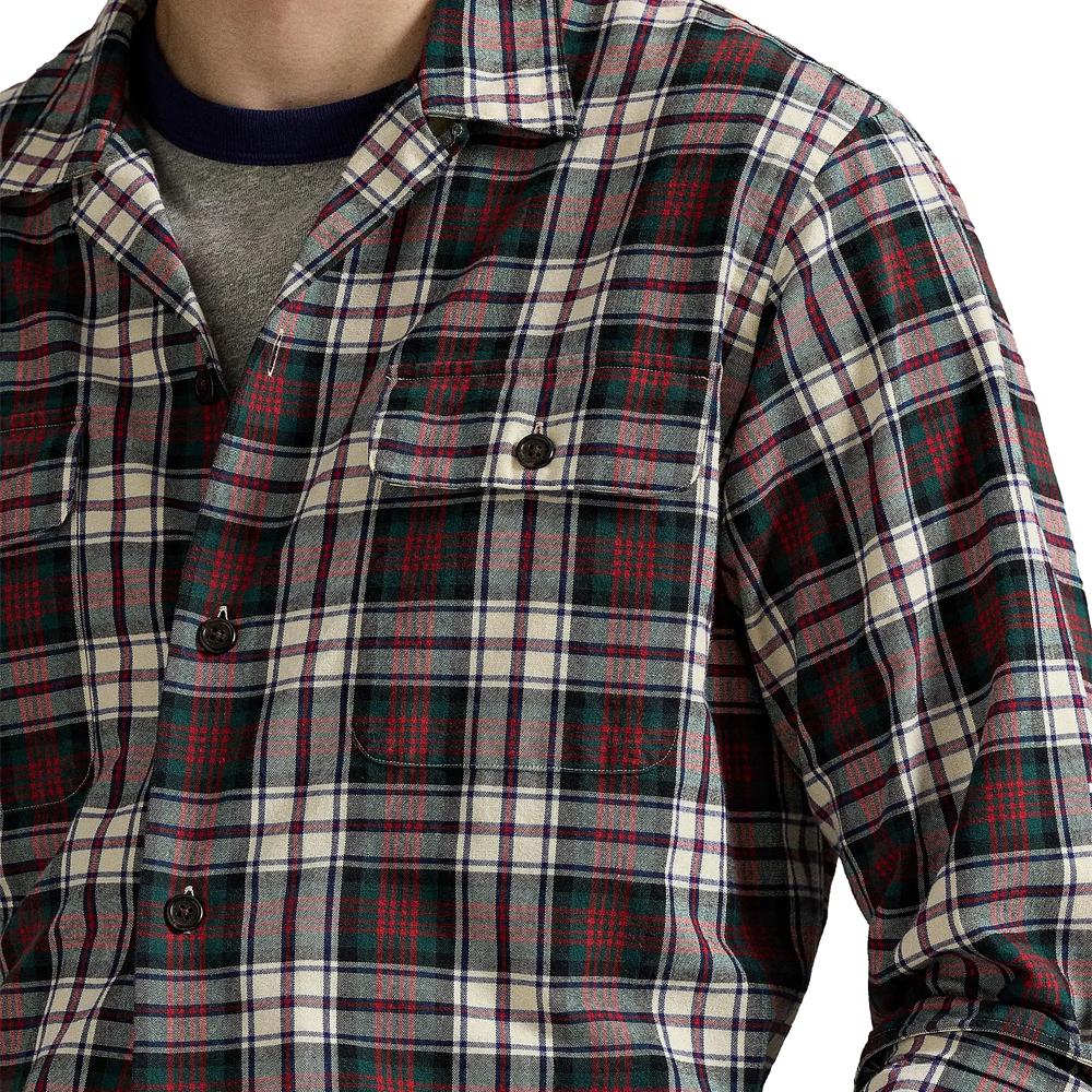 Polo Ralph Lauren Classic Long Sleeve Button Down Shirt With Flap Pocket Men Shirts 710981120-001