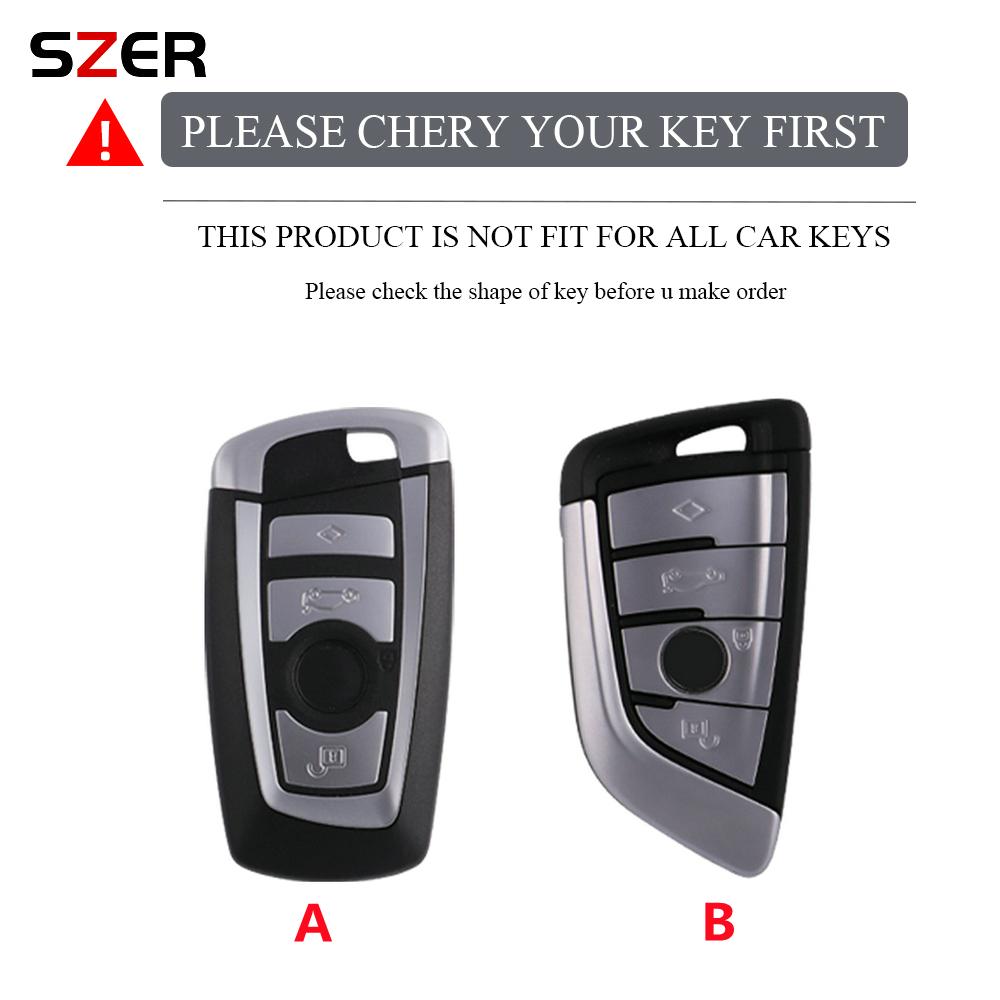 For Bmw 1 2 3 4 5 6 7 Series X1 X3 X4 X5 X6 X7 F10 F20 F30 G20 G30 G01 F15 F16 G02 G05 F34 Abs Carbon Fiber Car Key Case Cover