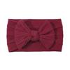 Solid Cable Bow Baby Headband for Child Nylon Layers Headwear Kids Elastic Turban Headwraps Newborn Boys Girls Hair Accessories