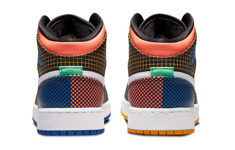 Jordan 1 Mid MMD Cuadrícula Multicolor GS DC4092-001