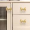 Retro Bow Tie Brass Handle Furniture Hardware Wardrobe Drawer Pulls Cabinet Door Knobs  Furniture