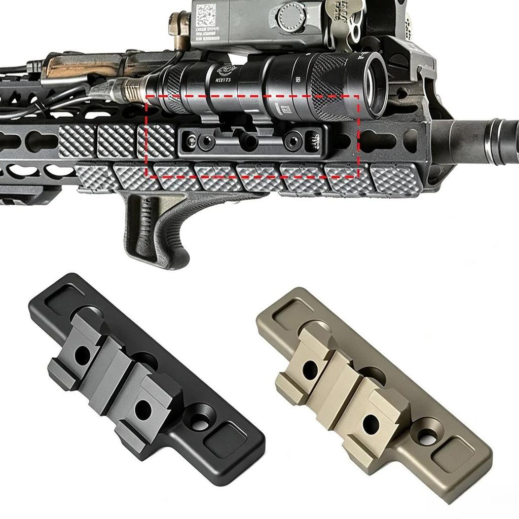 Tactical Th-orntail Offset Light Mount MK Rail Adapter for SureFire M300B M600B Scout Flashlight Airsoft Hunting LED Light2