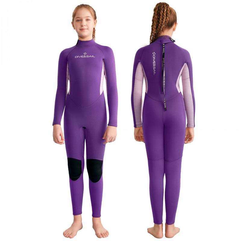 Kids 2.5mm Neoprene Wetsuit Diving Swimming Surfing Warm Full Body Long Sleeve Youth Dive Suit