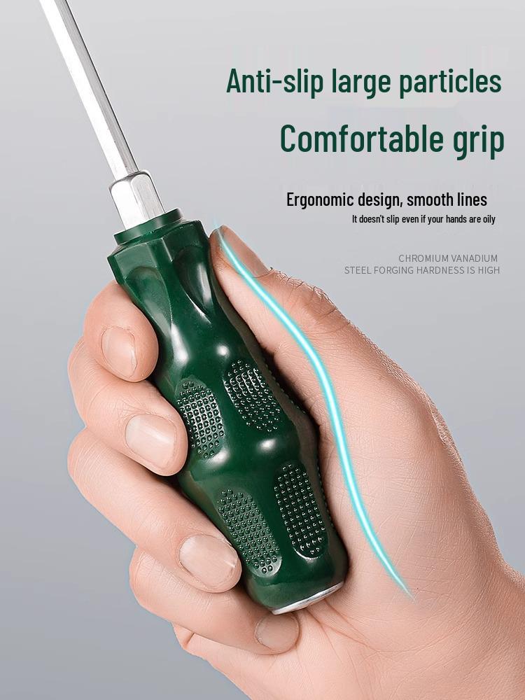 Durable One-Piece Magnetic Torx & Phillips Screwdriver and Pry Bar: High Hardness, Hammer-Ready Flat-Head Design
