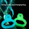Night Glowing Diving Hook Clip Enhances Safety During Night Diving Quick Detach Diving Rings Light Weight Diving Clip