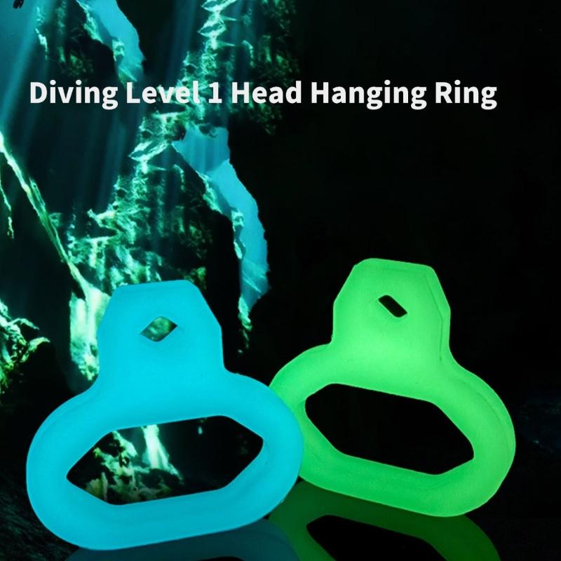 Night Glowing Diving Hook Clip Enhances Safety During Night Diving Quick Detach Diving Rings Light Weight Diving Clip