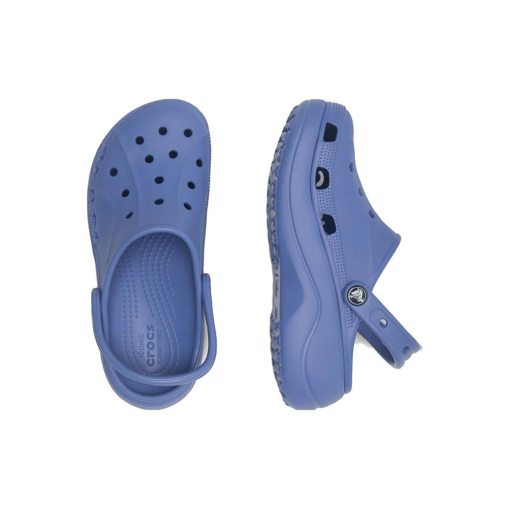 Crocs Baya Platform Clog EVA Non-Slip Wear-Resistant Clogs Women clogs Sky-Blue 208186-434