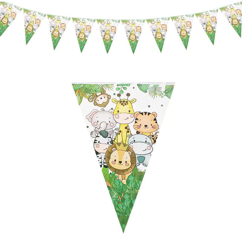 Jungle Safari Birthday Party Set: Plates, Napkins, Cups, Tablecloth & Bunting