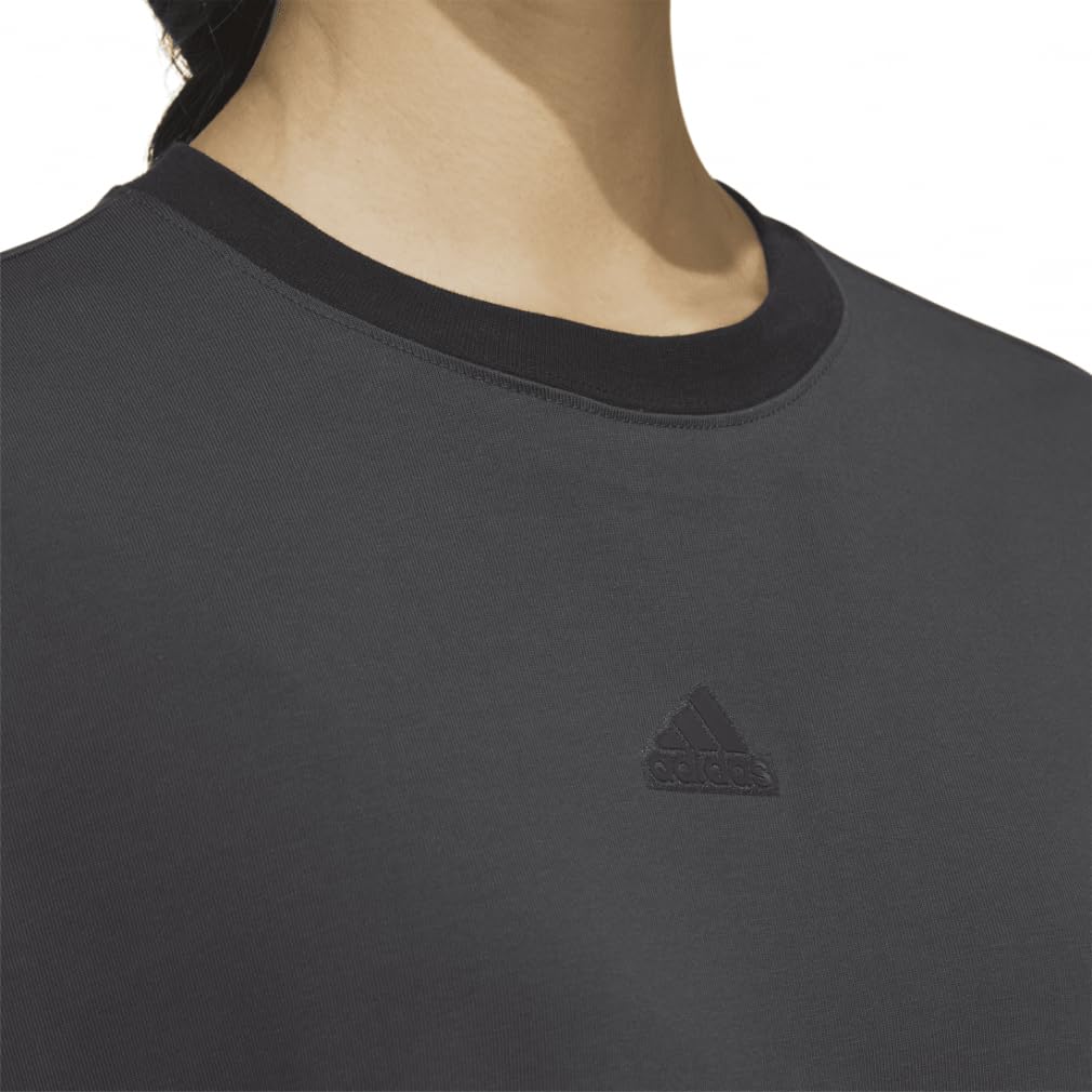 Adidas JSY07 Carbon Long Sleeve with Words Size M Women's T-Shirt (IM8709),