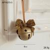 Christmas Tree Ornament: Small Bell with Velvet Bow & Pine Cone Scene Pendant