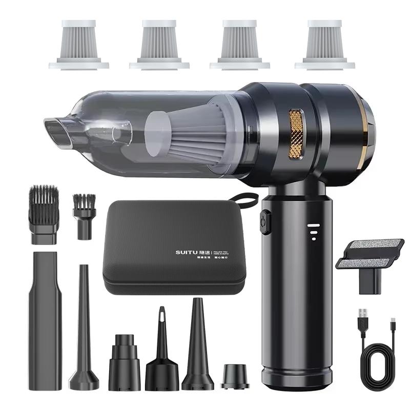 Autostaubsauger, tragbarer Hochleistungs-Handstaubsauger, kabellose Reinigungsmaschine mit bürstenlosem Motor, leistungsstarker Luftstaubsauger für Haushaltsgeräte