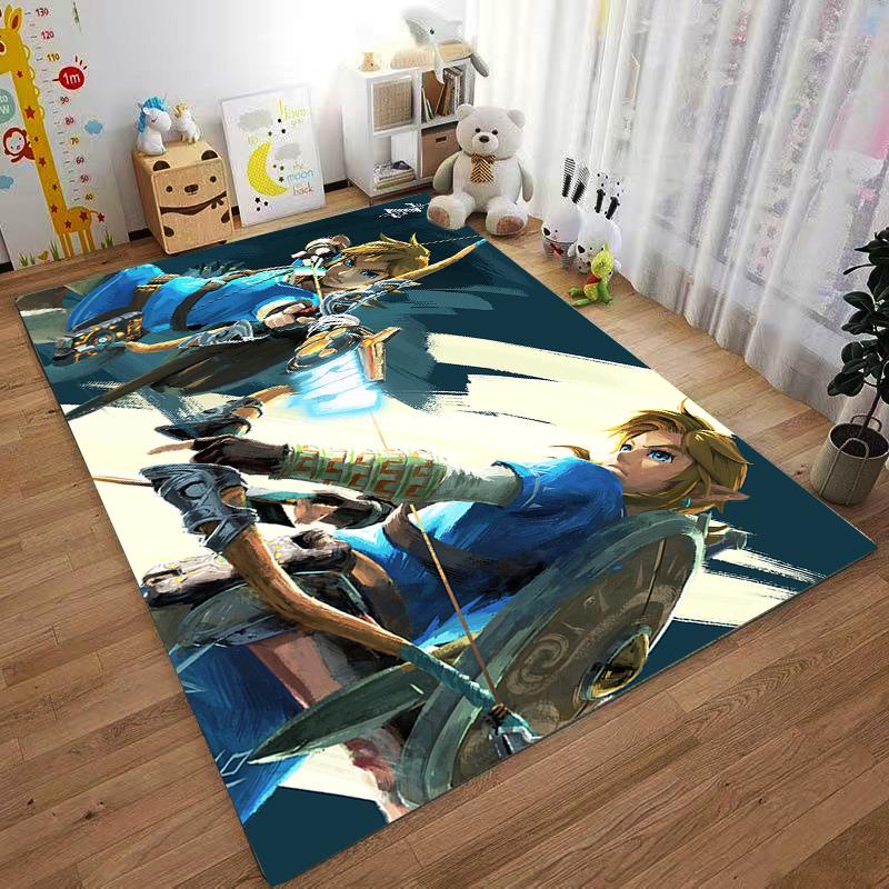 Saidar Legendary Character Printed Flannel Carpet Non-Slip, Suitable for Bedroom, Living Room, Children's Room Decoration