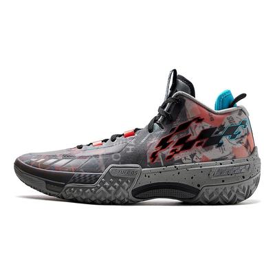Li Ning Jie Ao Basketbalschoenen Heren Mid-top Grijs/Zwart ABFT035-3