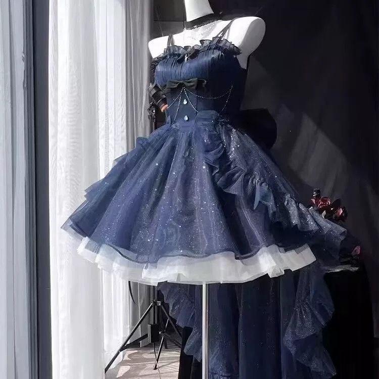 Summer new high-end exquisite celebrity style fashion waist and thin flash trailing dress short skirt female trend