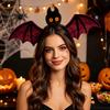Halloween Vampire Theme Headband Bat Hairband, Plush Wing Gothic Style Headband, Versatile Costume Accessory Cosplay Party Accessories for Women