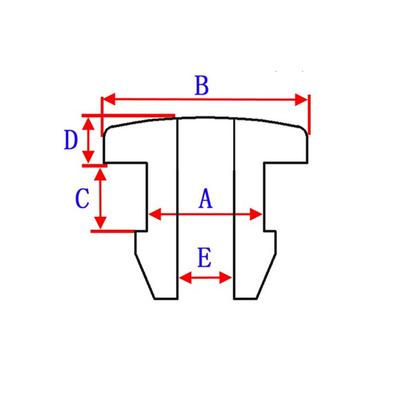 Bouchons Ronds Creux 4.5-30mm Caoutchouc Silicone Bobine Filetée Avec Œillet à Encliqueter Bouchons d'Extrémité Bouchon Protecteur de Câble Fil