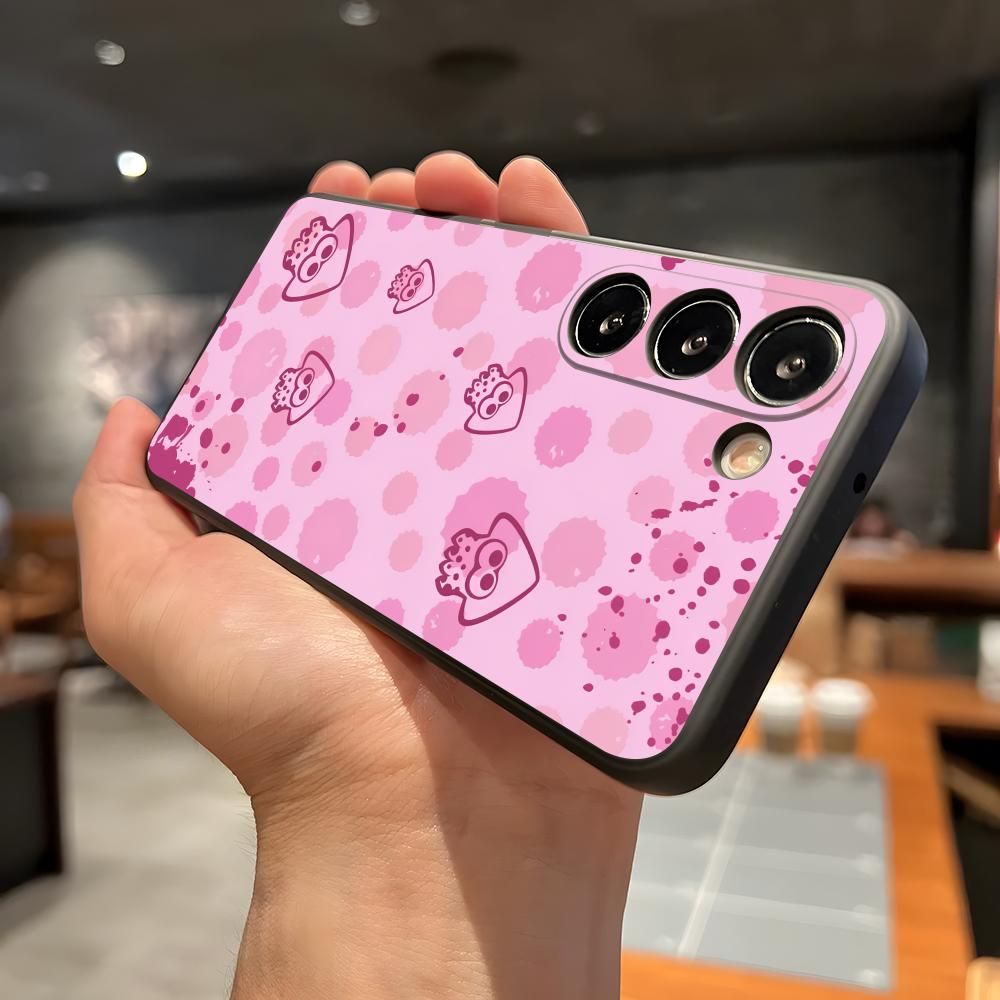 Game S-Splatoon 3 Phone Case For Samsung A56 A36 A26 A16 A15 A25 A35 A55 A14 A34 A24 A54 Black Soft Shell